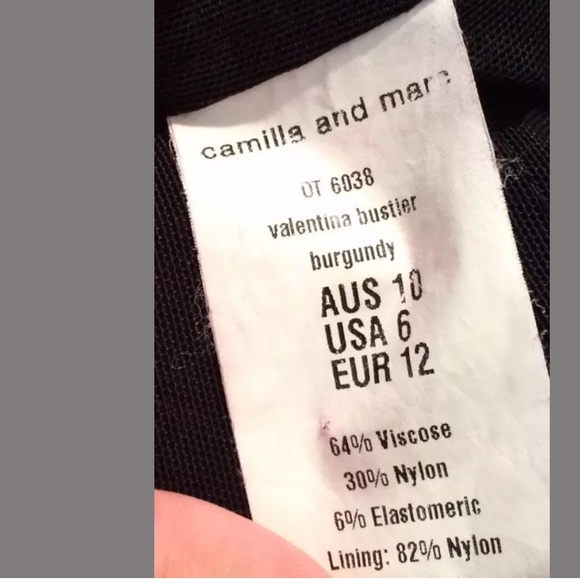 CAMILLA & MARC Valentina Bustier Strapless Tube Top Shirt Blouse Textured Knit - Picture 8 of 9